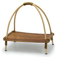 Coconut Leaf Tea Stand - Natural
