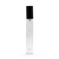 10ml Square Tall Slim Bottle, Black Spray and Cap