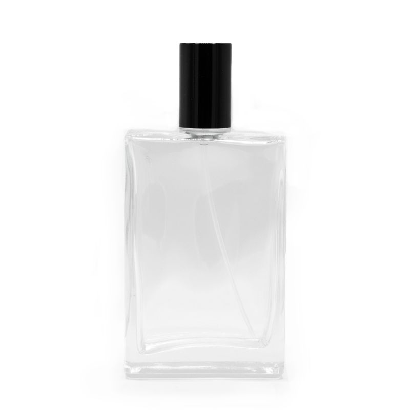 100ml Square Chunky Bottle, Black Spray and Cap