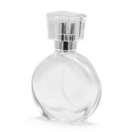 50ml Oval Bottle, Silver Spray and Crystal Cap