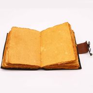 Leather Lotus Mandala Deckle-edge Notebook (18x13cm)