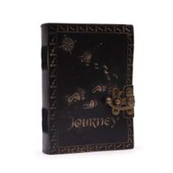 Leather Journal - Plain Paper - Journey (18x13cm) - Dark Tan