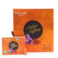 Biofresh Backflow Incense Cones (40 cones) - Amber Saffron