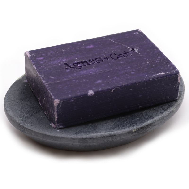 Grey Soapstone Soap Dish 10x12cm - Classic Oval