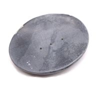 Grey Soapstone Soap Dish 10x12cm - Classic Oval