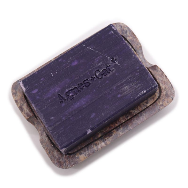Soapstone Soap Dish & Drainer 11x8cm - Classic Square