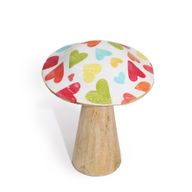 Small Mushroom - 10cm - Pastel Hearts