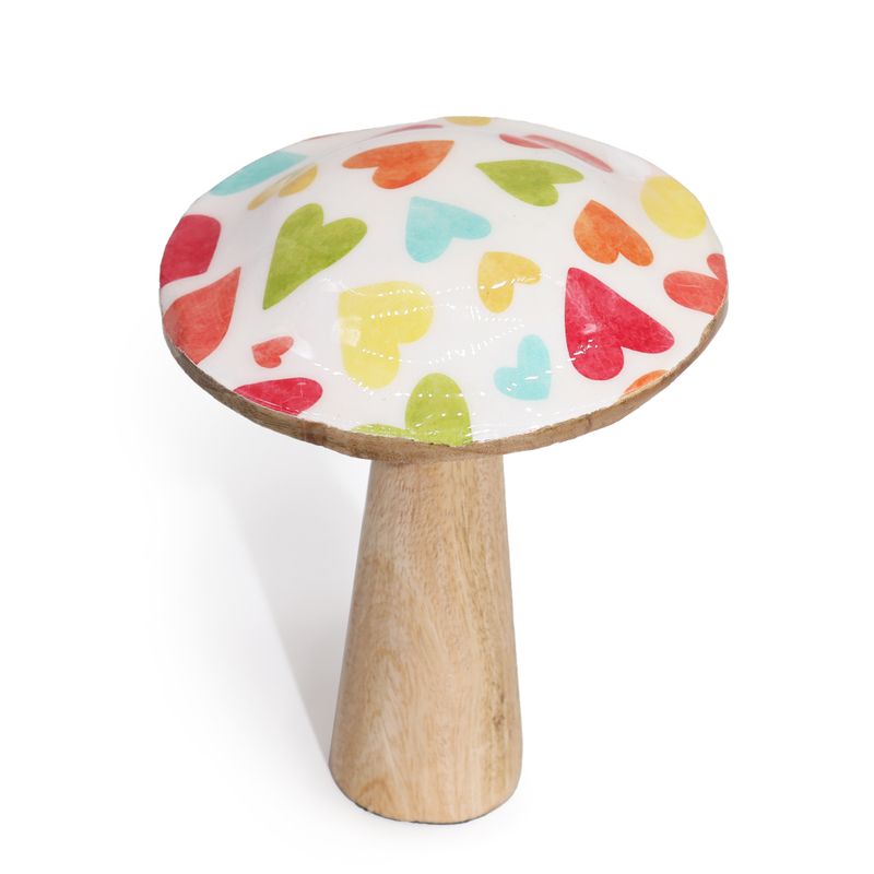 Med Mushroom - 15cm - Pastel Hearts