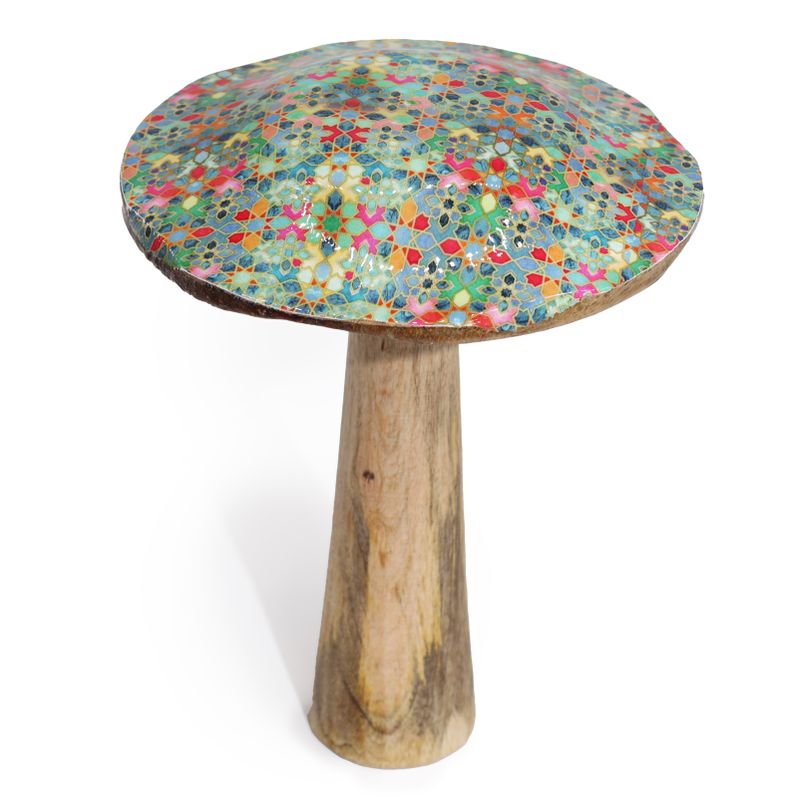 Large Mushroom - 20cm - Mediterranean Tile Pattern
