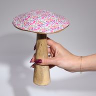 Large Mushroom - 20cm - Mediterranean Tile Pattern