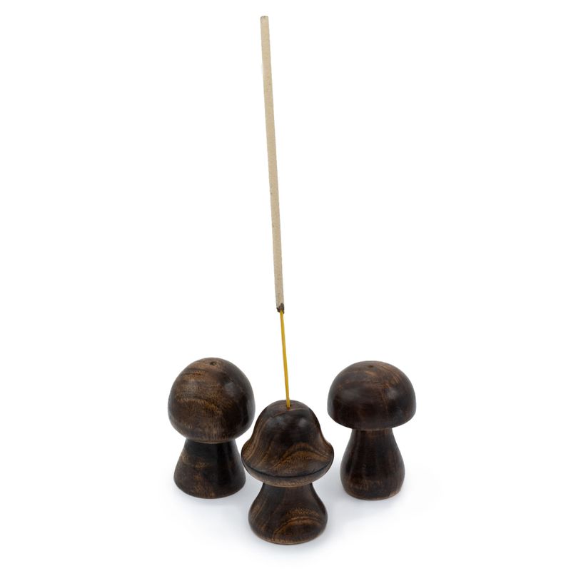 Set of 3 Mini Incense Mushrooms (8cm 7cm 6,5cm)