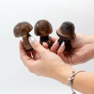 Set of 3 Mini Incense Mushrooms (8cm 7cm 6,5cm)