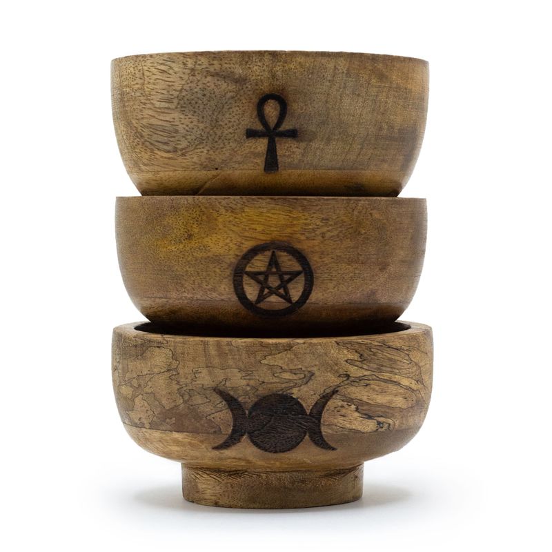 Small Ritual Bowl Incense Holder 11x5,5cm - (Assorted - Pentagon)