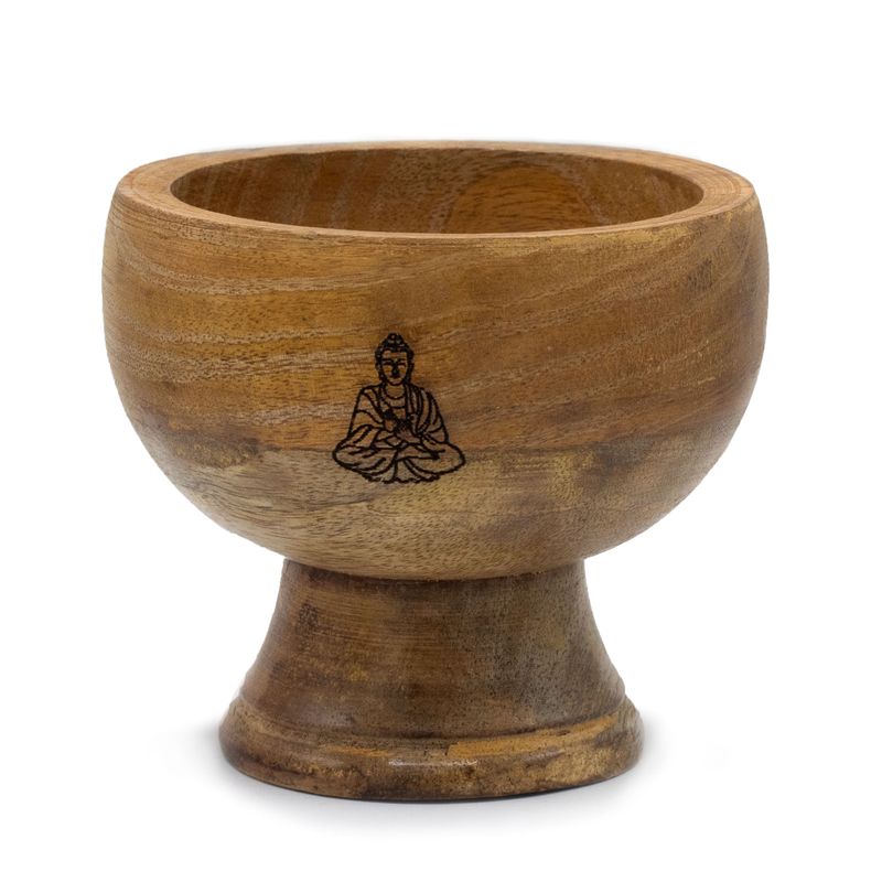 Lrg Ritual Bowl Incense Cone Holder 11x9cm - Buddha