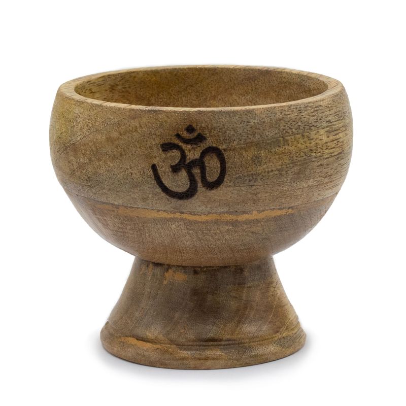 Lrg Ritual Bowl Incense Cone Holder 11x9m - Om