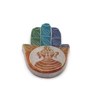 Soapstone Hamsa Incense Holder 9x6cm - Buddha