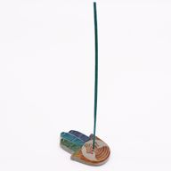 Soapstone Hamsa Incense Holder 9x6cm - Buddha