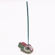 Soapstone Hamsa Incense Holder 9x6cm - Ganesha