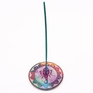 Soapstone Disc Incense Holder 10cm - Ganesha