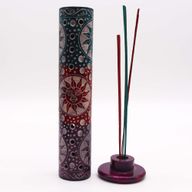 Soapstone Round Tower Incense Holder 25cm - Suns