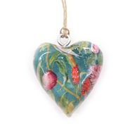 Lrg Decor Wood Hearts - Bird & Floral