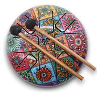 Happy Drum Multi Coloured - 17x13cm