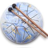Large Happy Drum Blue Sky- 22x18cm