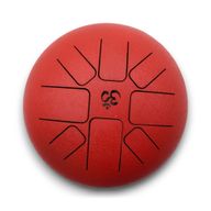 Large Happy Drum Om Red- 22x18cm