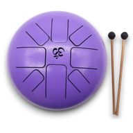 Large Happy Drum Om Violet- 22x18cm