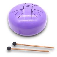 Large Happy Drum Om Violet- 22x18cm