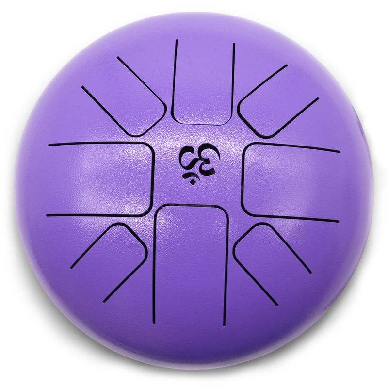 Large Happy Drum Om Violet- 22x18cm