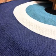 Cotton Rope Evil Eye Rug 120cm