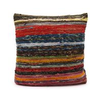 Rag Rug Cushion Covers - 40x40cm - Natural Greens