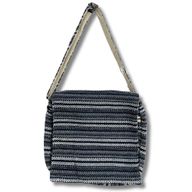 Soft Banjar Laptop Bag - Blue Strips