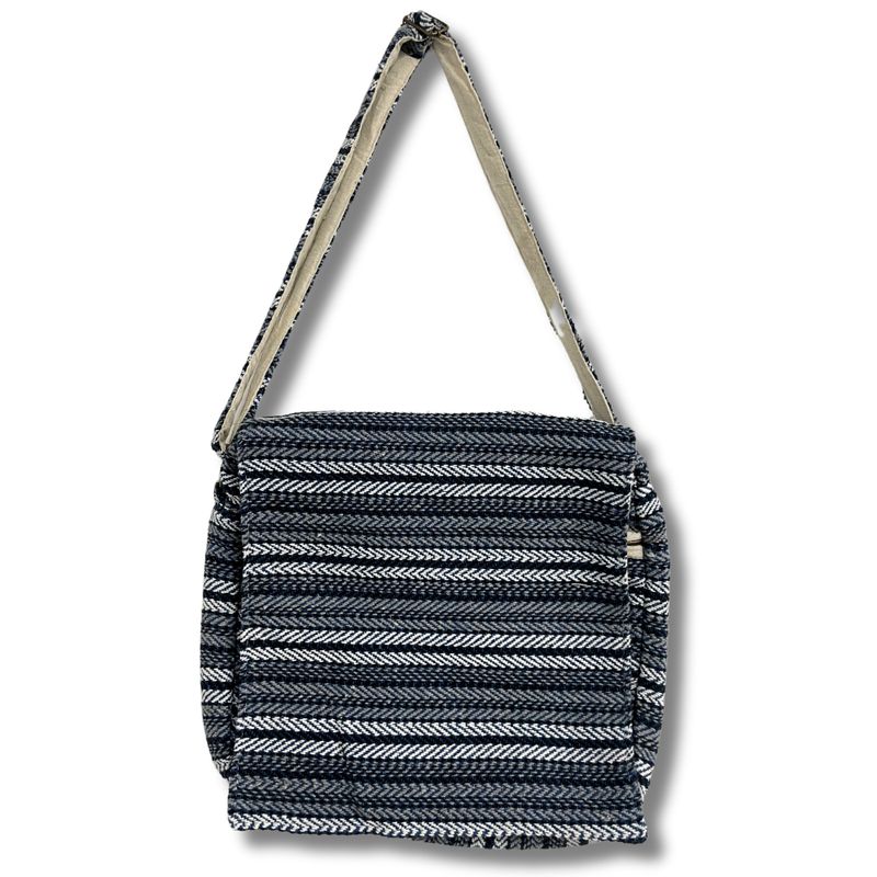 Soft Banjar Laptop Bag - Blue Strips