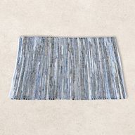 Large Jute and Recycled Cotton Rug - 130x170cm - Blue
