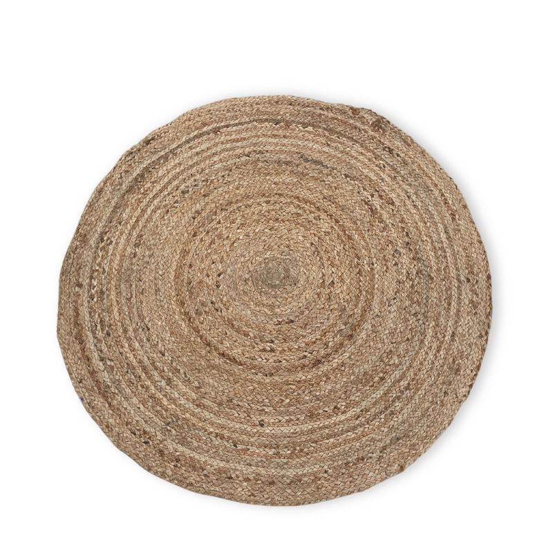 Round Soft Jute Rug - 90cm