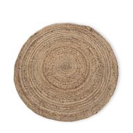 Round Soft Jute Rug - 90cm