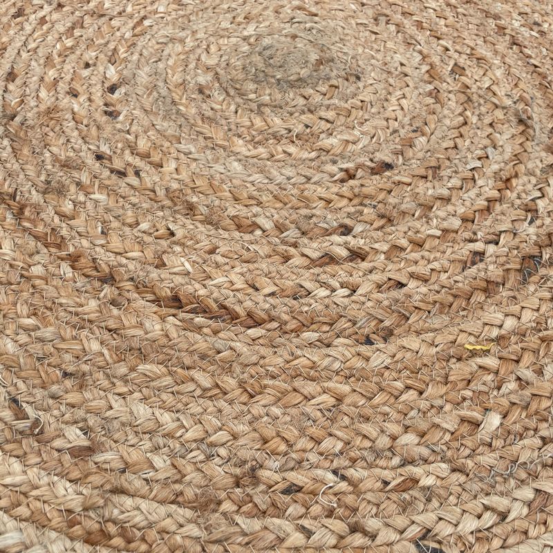 Round Soft Jute Rug - 90cm