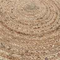 Round Soft Jute Rug - 90cm