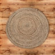 Round Soft Jute Rug - 90cm
