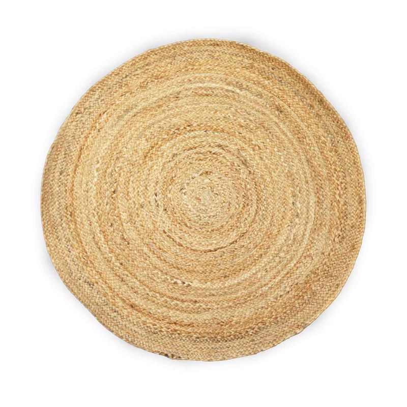 Round Soft Jute Rug - 90cm