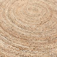 Lrg Round Soft Jute Rug - 150cm