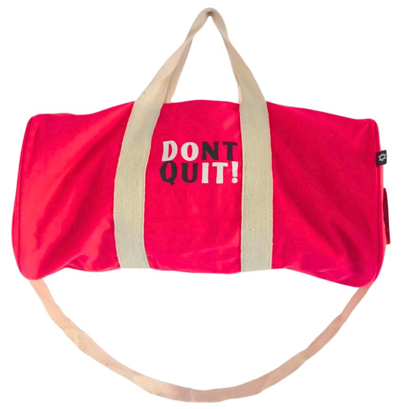Don't Quit Gym Bag - Cherry Pink (219C)