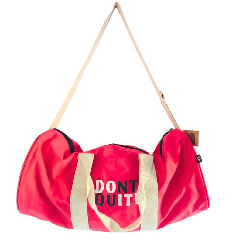 Don't Quit Gym Bag - Cherry Pink (219C)