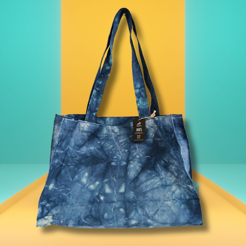 Hop Hare Handy Bag - Deep Sea Blue Stonewash Effect