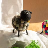 Little Felt Sheep - Multi Greys