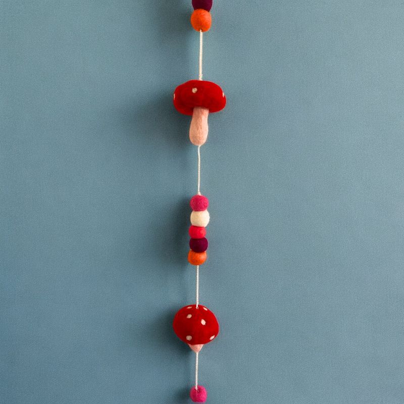 Felt Wall Hanging - Redtop Mushrooms