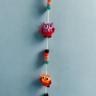 Felt Wall Hanging - Owls (random colours)