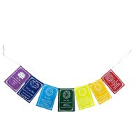 Seven Chakra Colours & Mantra - Lrg (7 Flags)